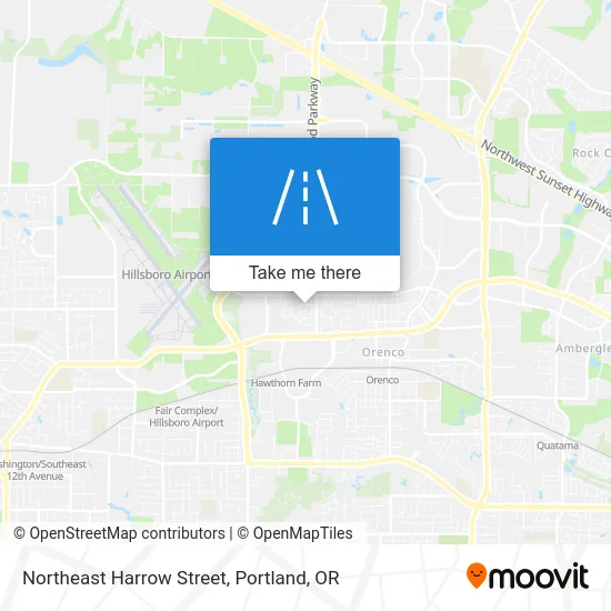 Northeast Harrow Street map
