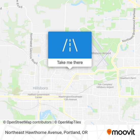 Northeast Hawthorne Avenue map