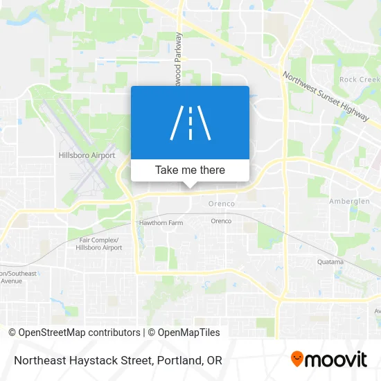 Northeast Haystack Street map