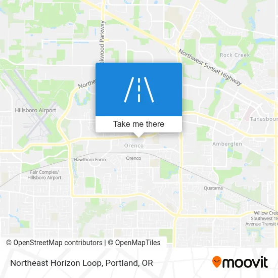 Northeast Horizon Loop map