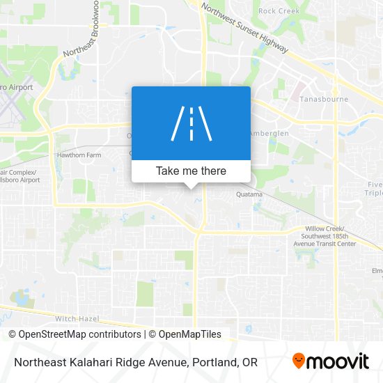 Mapa de Northeast Kalahari Ridge Avenue