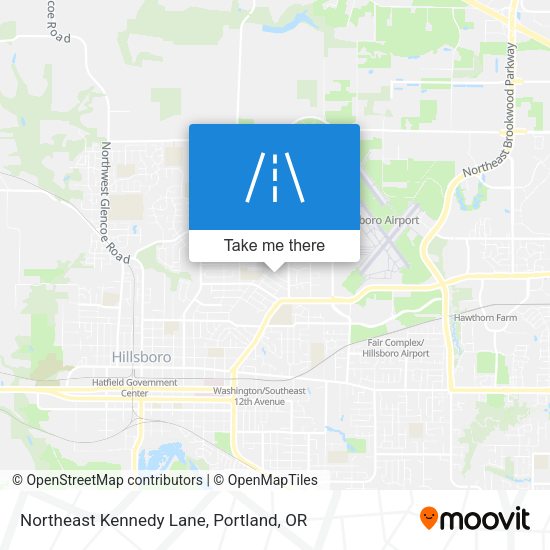 Northeast Kennedy Lane map