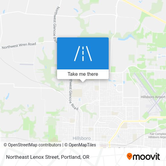 Northeast Lenox Street map