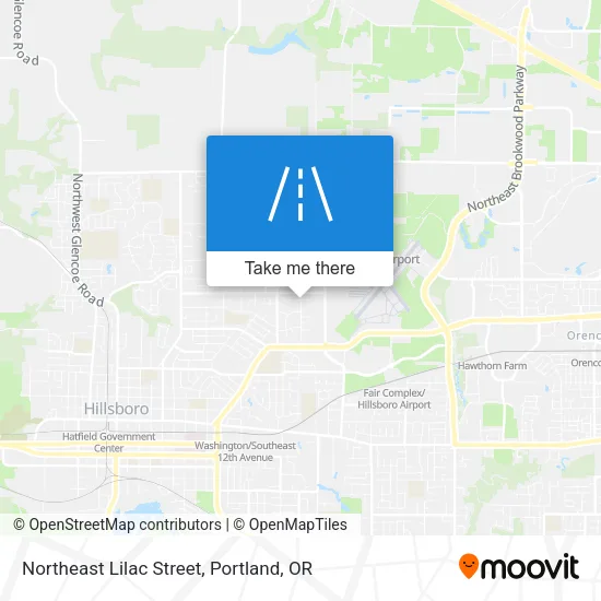 Northeast Lilac Street map