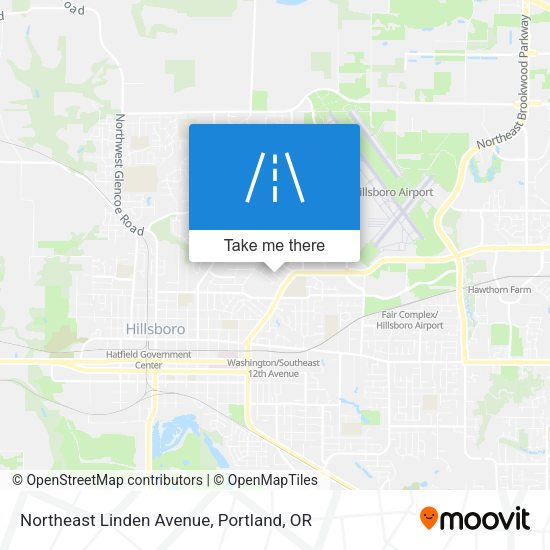 Northeast Linden Avenue map