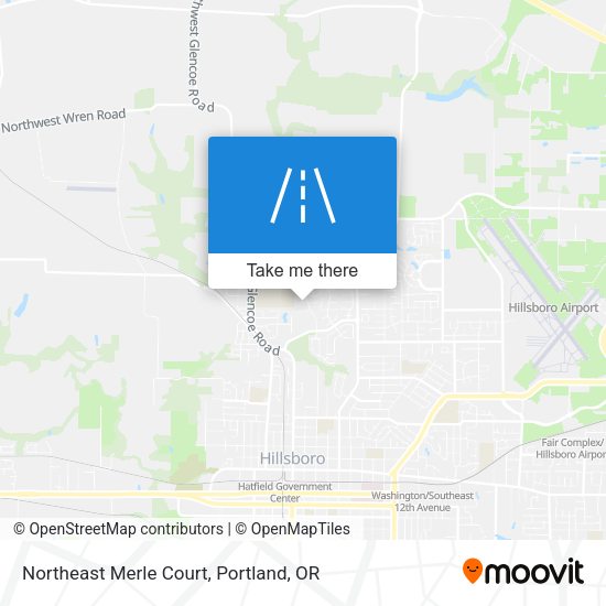 Northeast Merle Court map