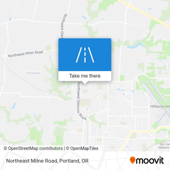 Northeast Milne Road map
