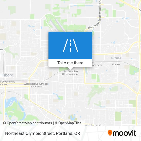 Northeast Olympic Street map