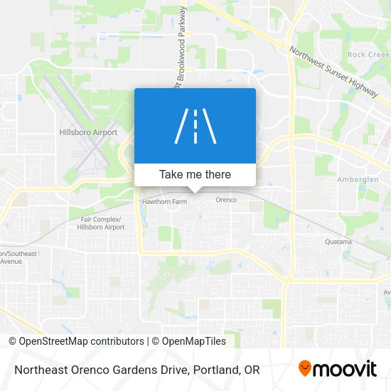 Northeast Orenco Gardens Drive map
