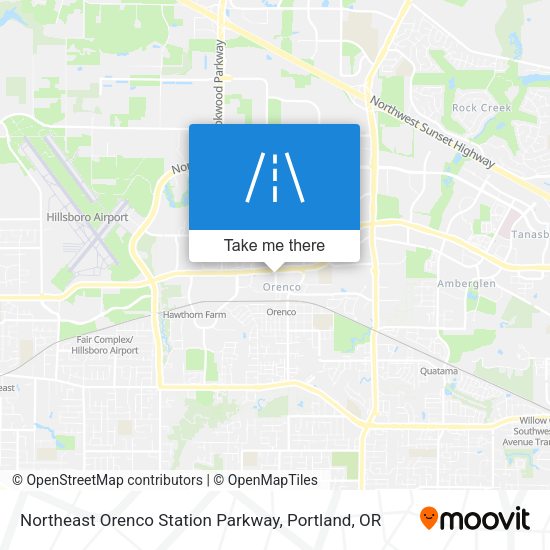 Mapa de Northeast Orenco Station Parkway