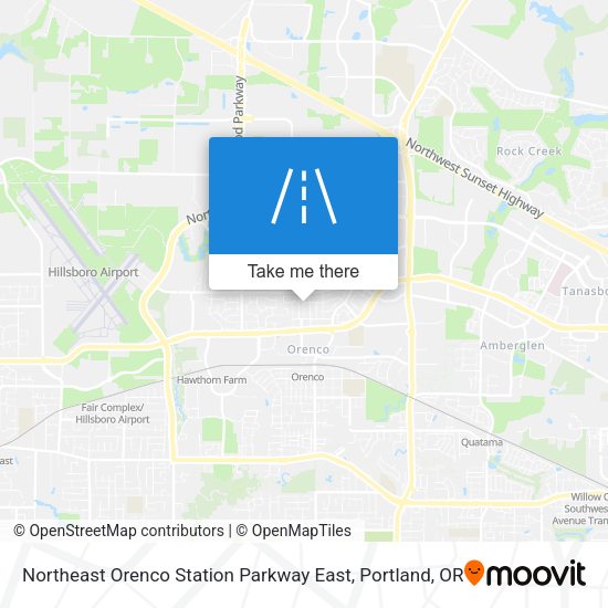 Northeast Orenco Station Parkway East map
