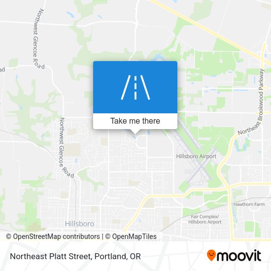 Northeast Platt Street map