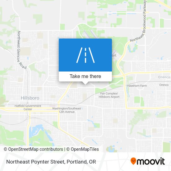 Northeast Poynter Street map