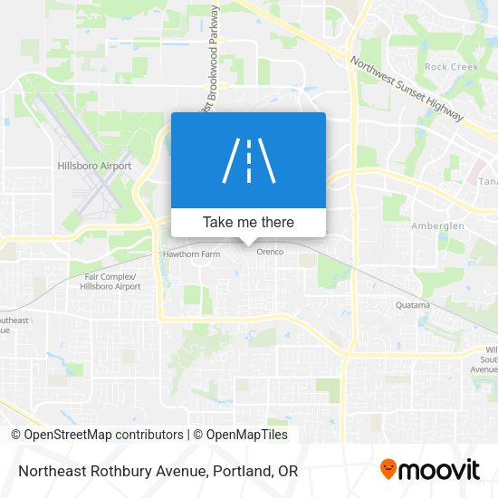 Northeast Rothbury Avenue map