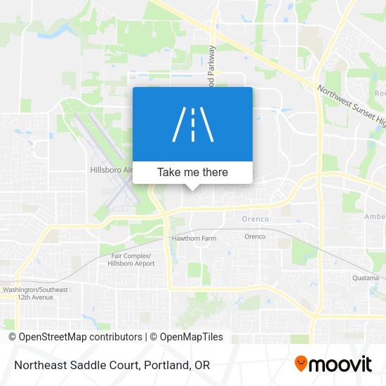 Northeast Saddle Court map