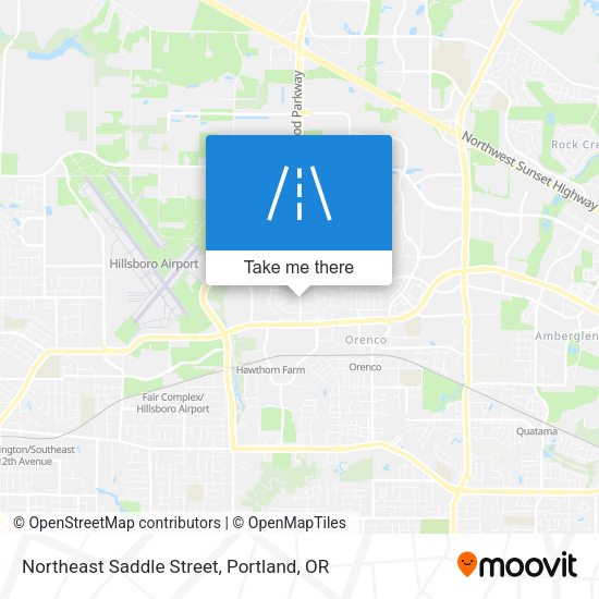Northeast Saddle Street map