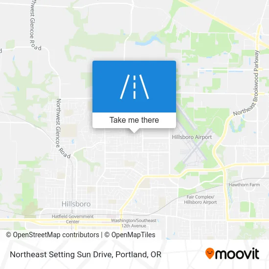 Northeast Setting Sun Drive map