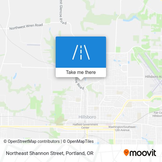 Mapa de Northeast Shannon Street