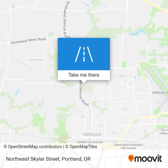 Northeast Skylar Street map