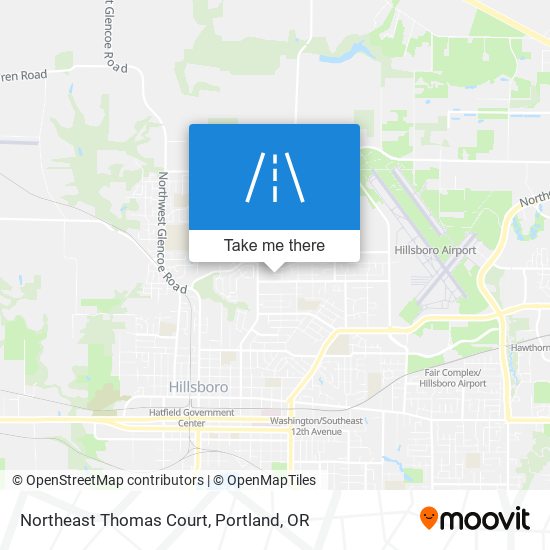 Mapa de Northeast Thomas Court