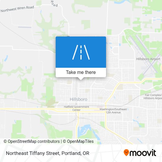 Mapa de Northeast Tiffany Street