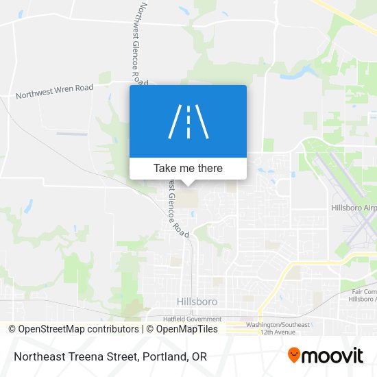 Mapa de Northeast Treena Street