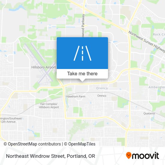 Northeast Windrow Street map