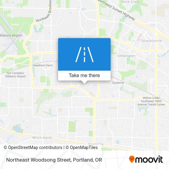 Northeast Woodsong Street map