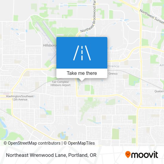 Northeast Wrenwood Lane map
