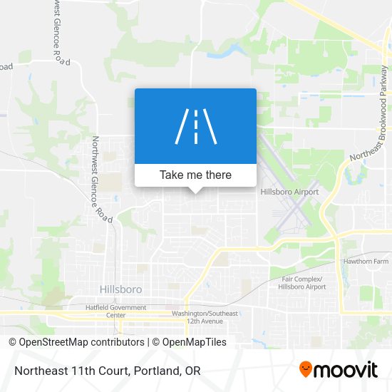 Northeast 11th Court map