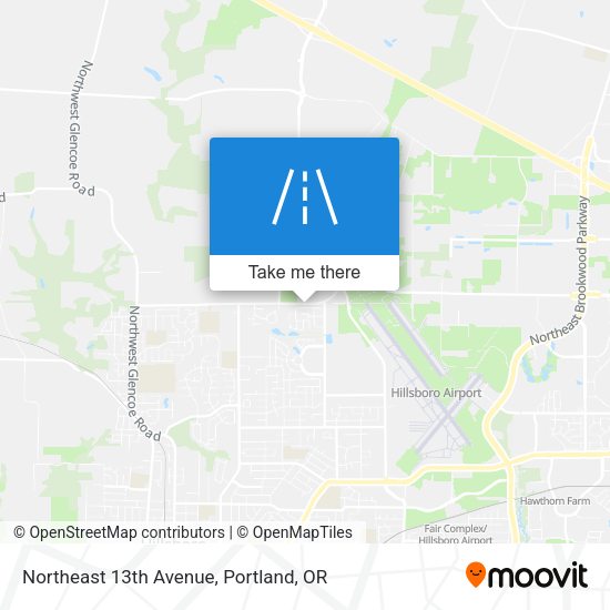 Mapa de Northeast 13th Avenue