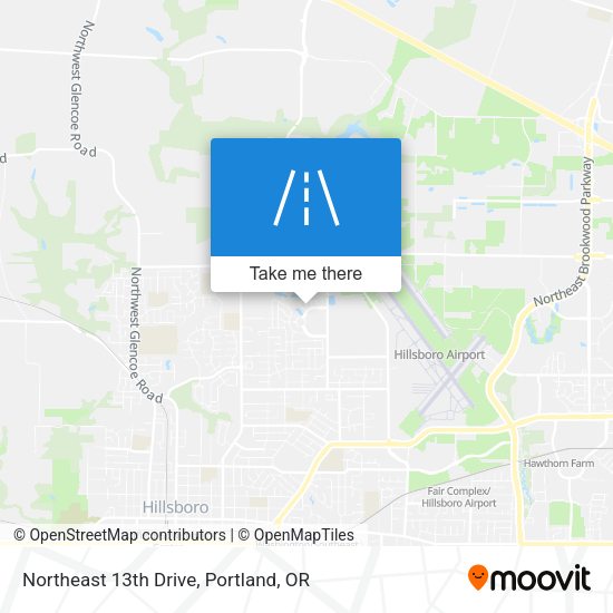 Northeast 13th Drive map
