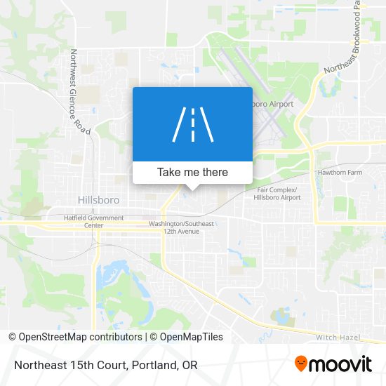Northeast 15th Court map