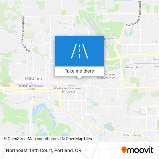 Northeast 19th Court map