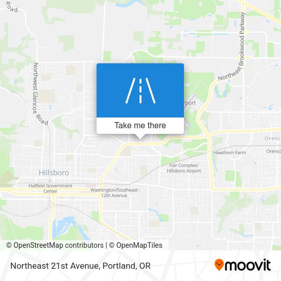Northeast 21st Avenue map