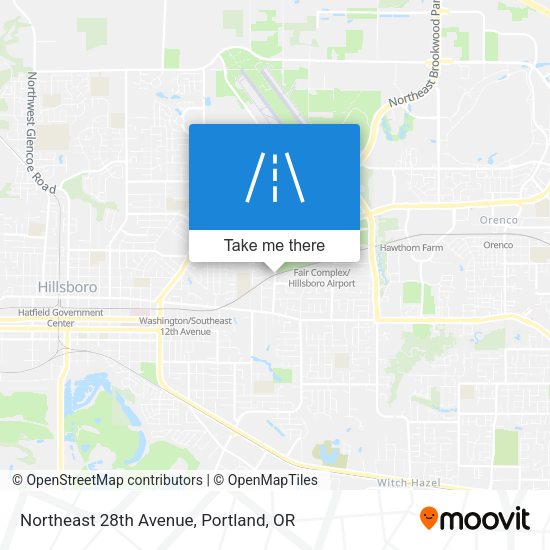 Northeast 28th Avenue map