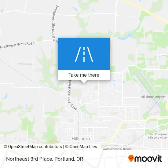 Northeast 3rd Place map
