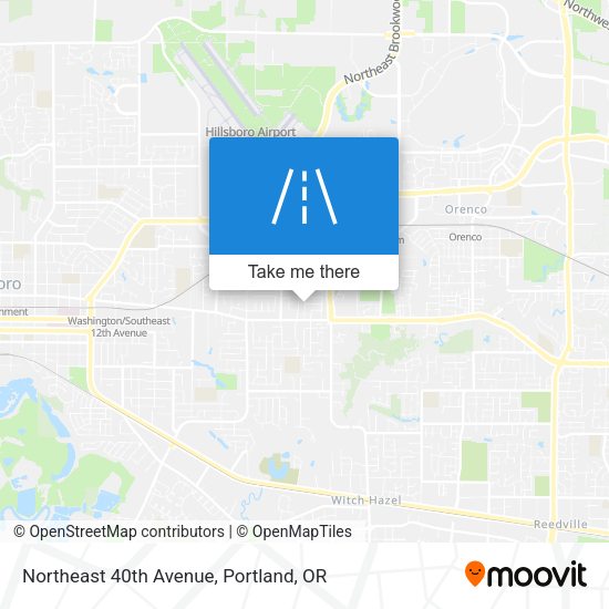 Northeast 40th Avenue map