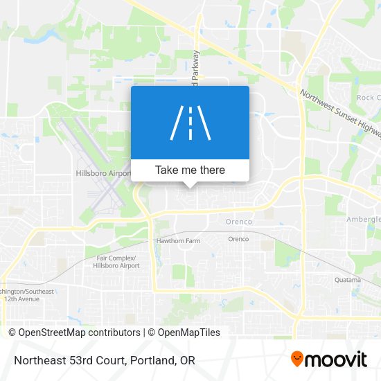 Northeast 53rd Court map
