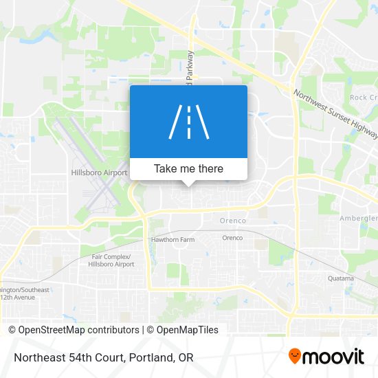 Northeast 54th Court map