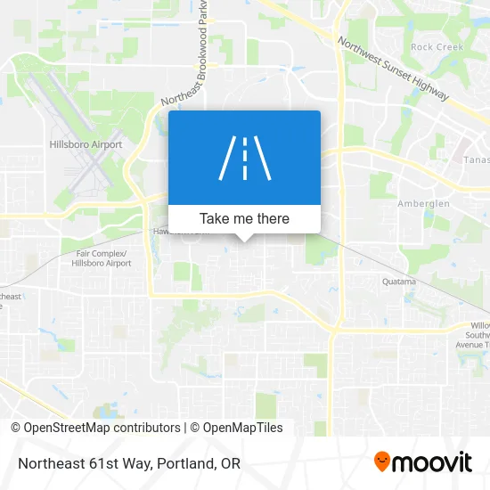 Northeast 61st Way map