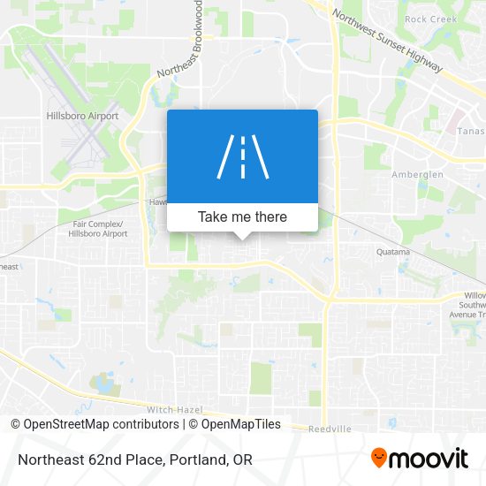 Northeast 62nd Place map
