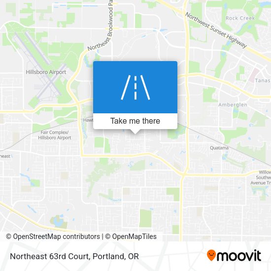 Northeast 63rd Court map