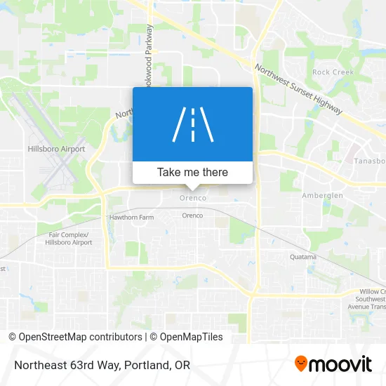 Northeast 63rd Way map