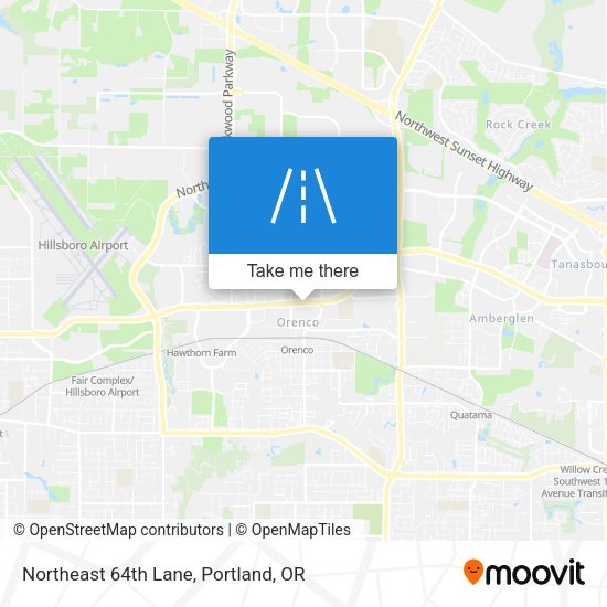 Mapa de Northeast 64th Lane