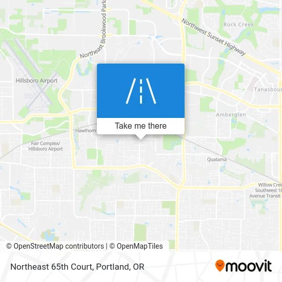 Northeast 65th Court map