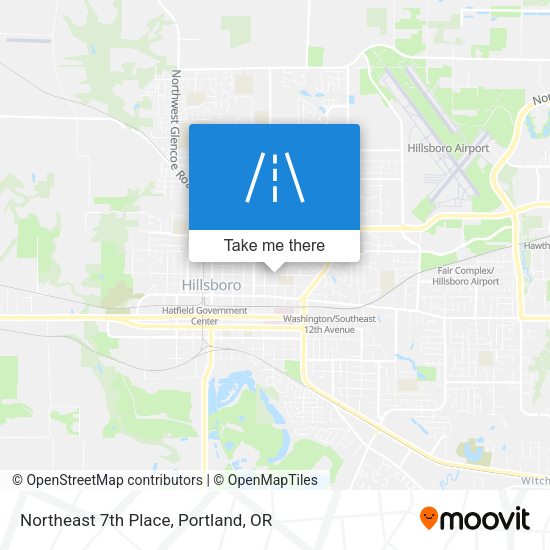 Northeast 7th Place map