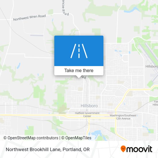 Northwest Brookhill Lane map
