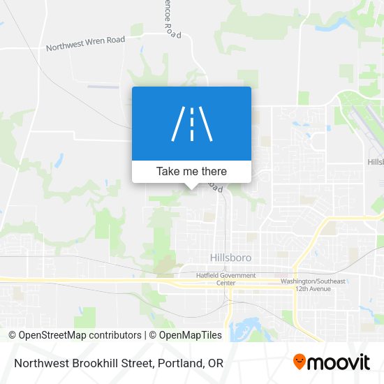 Northwest Brookhill Street map