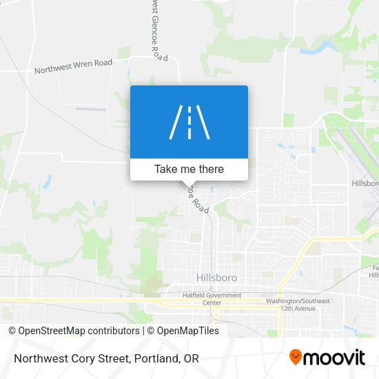 Mapa de Northwest Cory Street